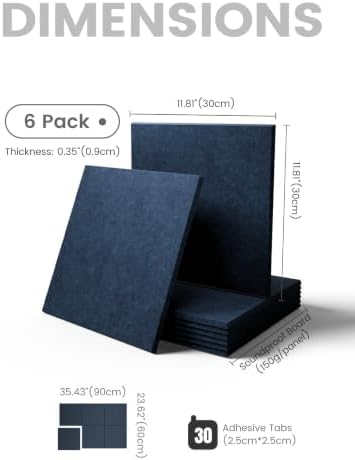 Fluxynara Felt Bulletin Board & Cork Board Alternative 36'' x 24'' - 6 Pack - Image 2