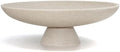 LIN CHUAN Large Decorative Bowl, Resin Pedestal Fruit Bowl, Beige by LINCHUAN