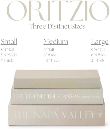ORITZIO Green Faux Books Set of 9 - Concealed Storage Faux Books Perfect for Coffee Table, Home Staging, Interior Design & Fashion Books, Old Money Asesthetic - Image 6
