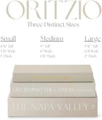 ORITZIO Green Faux Books Set of 9 - Concealed Storage Faux Books Perfect for Coffee Table, Home Staging, Interior Design & Fashion Books, Old Money Asesthetic - Image 6
