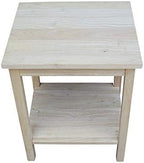 International Concepts Portman Accent Table 16"W × 14"D × 20"H, Solid Parawood - Image 9