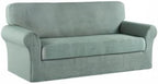 Turquoize Stretch Sofa Slipcover 2 Pieces Sofa Cover Couch Cover - Image 8