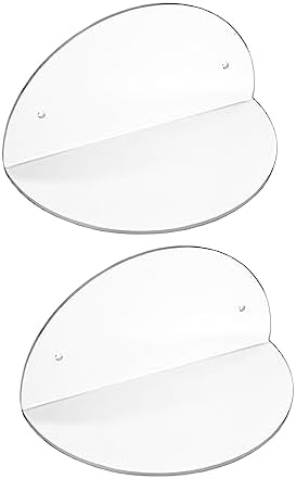 ROYALITA 2-Pack Small Acrylic Shelves Room Decor Floating Shelves, Clear - Image 5