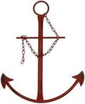 Fleecy day Nautical Anchor Wall Decor, 13in Antique Metal Anchor Art, Vintage Wall Hanging Decor for Bedroom, Living Room, Dorm by Fleecy+day