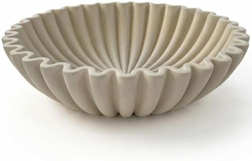 OAKOA Concrete Bowl Decor - Organic Modern Home Decor - Cement Bowl by OAKOAHome