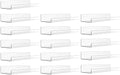 upsimples 16 Pcs 15" Acrylic Shelves for Wall Storage and Organizer, Clear by upsimples