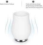 RQYIXI Ceramic Bathroom Accessories Set,White,4 Piece,Tulip Design - Image 6