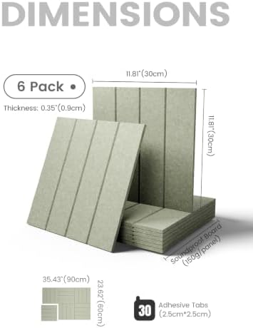 Fluxynara Felt Bulletin Board & Cork Board Alternative 36'' x 24'' - 6 Pack - Image 2