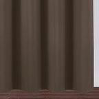 Chocolate Brown Blackout Curtains 38 x 54 Inch Length/Set of 2 Curtain - Image 9