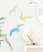 Putuo Decor 3pcs Wood Seagull Wall Decor Beach Wall Hanging Coastal Theme Wall Art Nautical Wall Sculpture Sea Birds Lake House Ocean Decor Vintage Ornaments for Home Bathroom - Image 6