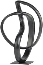 Deco 79 Aluminum Metal Abstract Decorative Sculpture Home Decor Statue, Accent Figurine 8" x 7" x 11", Dark Gray by Unknown