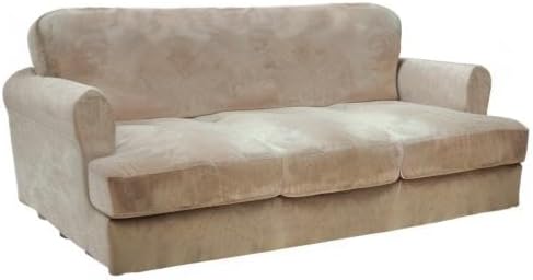 CUCRAF T Cushion Sofa Cover 4 Piece Slipcovers, Soft Thick Velvet Couch Cover - Image 8