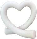 Lescafita Imitation Marble White Heart Decor Sculpture, Elegant Love Heart Statue Minimalist Modern Home Decor for Living Room Shelf Desk Coffee Table, Wedding Gift by LESCAFITA