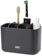 Joseph Joseph Easy-Store - Toothbrush Holder Caddy, Bathroom Storage, Large, Matt Black by Unknown