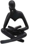 Reading Women Statue, Thinker Sculptures, Abstract Art Ornament, Modern Aesthetic Figurine Decoration, Suitable for Home Living Room Bedroom Office Shelf Table Desk Bookshelf Decor by Jinkoozz