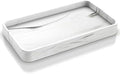 Gurygo 10" Vanity Tray for Bathroom - Hand Towel Tray Organizer for Paper Napkins - Bathroom Vanity Counter Organization - Ceramic Soap Dispenser Tray for Kitchen Counter (Marble White, Set/1)… by FocusonHomeKitchen