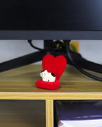 Mevodeata Cute Mini Cat Figurine with Small Sofa Resin Cat Figure for Office Home Decor - Cute Cat Gift for Cat Lovers (Love Shaped Sofa) - Image 4