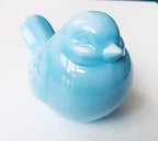 NEW Blue Bird Figurine, Ceramic Chubby Bird Figure Cottage Animal Bird Statue Decorations for Home Garden Decor Accents - Image 6