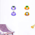 ROYALITA 2-Pack Small Acrylic Shelves Room Decor Floating Shelves, Purple - Image 7