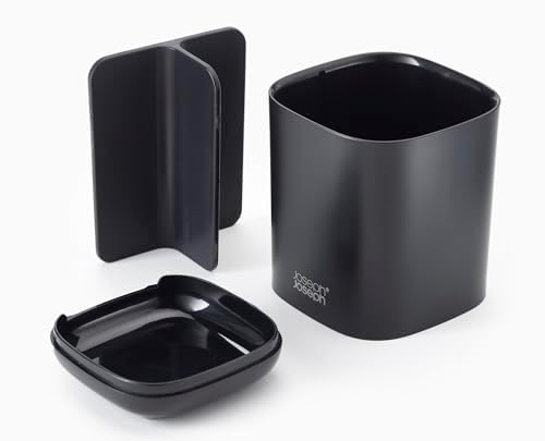 Joseph Joseph Easy-Store - Toothbrush Holder Caddy, Bathroom Storage, Compact, Matt Black - Image 3