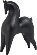 Cynkeyee Black Horse Statue Home-Decor - 11.5 Inch Modern Abstract by Cynkeyee