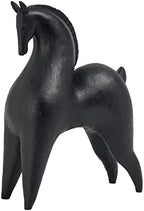 Cynkeyee Black Horse Statue Home-Decor - 11.5 Inch Modern Abstract by Cynkeyee