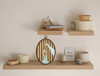 Whimsical Red Stripe Goose Art, Cottage Core Oval Wall Decor, Waterproof - Image 4
