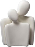 Ceramic Couple Statue Modern Shelf Decor Knick Knacks for Shelves, Valentine's Day Wedding Gifts, Home Decor for Living Room, Bedroom, Bookshelf & TV Stand (XL) by GJFASGF