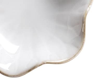 JAMEND CLXP Ring Dish, Kiln Glaze Jewelry Trinket Tray, Gifts for Women I Lotus Leaf Necklace Earrings Holder on Nightstand Bathroom, Ceramic Cute Key Bowl, White. All Jewelries Are NOT Included. - Image 5