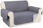 Reversible 45" Small Loveseat Sofa Covers, Dark Grey/Grey | Loveseat Covers - Image 8