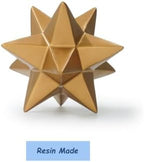DreamsEden Golden Star Sculpture, Resin Decorative Ornaments Modern Home Decor Accent - Image 2