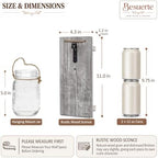 Rustic Mason Jar Sconces Wall Decor, Grey, Set of 2 - Image 2