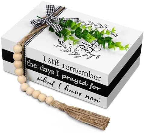 Capoda 3 Pcs Decorative Books for Home Decor, Remember by Capoda