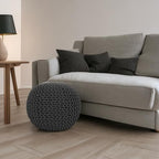 REDEARTH Round Pouf Foot Stool Ottoman - Image 5