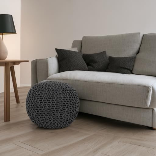 REDEARTH Round Pouf Foot Stool Ottoman - Image 5