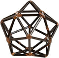 Mind Reader Metal Geometric Sculpture, Modern, Office Decoration, Home Decor, Metal, Black by MindReader