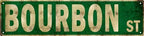 Bar Art Wall Decor Bourbon Decor Bourbon Street Sign Vintage Bourbon St Street Sign Rustic Metal Tin Sign Home Outdoor Art Wall Decor 4x16 Inch by Aimlayton