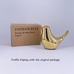 FANTESTICRYAN Small Birds Statues Home Decor, Modern Style, Gold, XL - Image 2