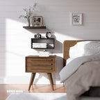 RICHER HOUSE Black Floating Shelves Bathroom, Small Wall Shelf Over Toilet - Image 3