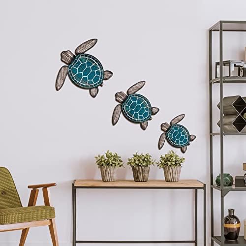 Bucherry 3 Sizes Wooden Sea Turtle Wall Decor Turtle Wall Art,Wood Color - Image 7