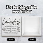 Laundry Room Desk Decor Signs,Farmhouse Funny Laundry Shelf Decorations and accessories sign, Rustic Farmhouse Wooden Room Decor - Image 3