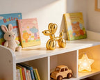 4 Inch Shiny Gold Balloon Dog Sculpture - Image 2