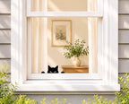 Home Decor Peeking Black Cat Signs Window Decorations - Image 2