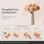 Mandy's 12pcs Artificial Champagne Ball Chrysanthemum Flowers - Image 6