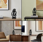 Abstract Black Knot Sculpture, Geometric Decor, Black Decorative Piece for Living Room Coffee Table or Bookshelf Top, Office Coffee Table or Entryway Console Decor. - Image 4