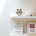 TOHLUCS Owl Statue Home Decor Accents with Evil Eye.White Decor for Bookshelf, Bedroom, Living Room, Office, Table and Shelf. Vintage Owl Figurines Gifts for Birds Lover.Cute Small Animal Sculptures. - Image 6