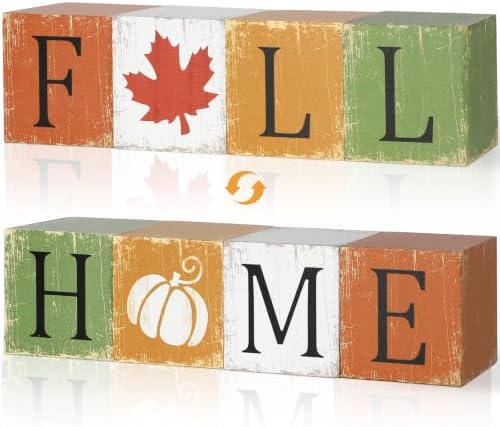 COCHIE Vintage Fall Decorations Set for Home Office Tabletop Shelf Indoor by COCHIE