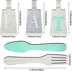 Jetec Cutting Board Eat Sign Set Wall Decor, Beige, Dark Gray, Gray White - Image 3