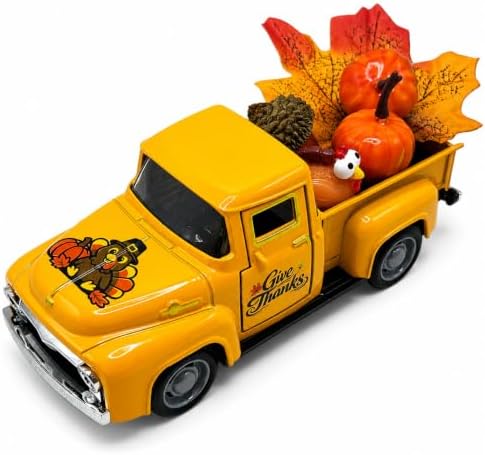 Thanksgiving Turkey Decorations - Vintage Turkey Truck Decor by YIPRONS