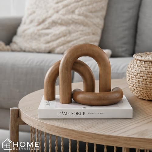 Wooden Arch Decor Set of 3, Scandinavian Wood Decorative Objects - Image 4